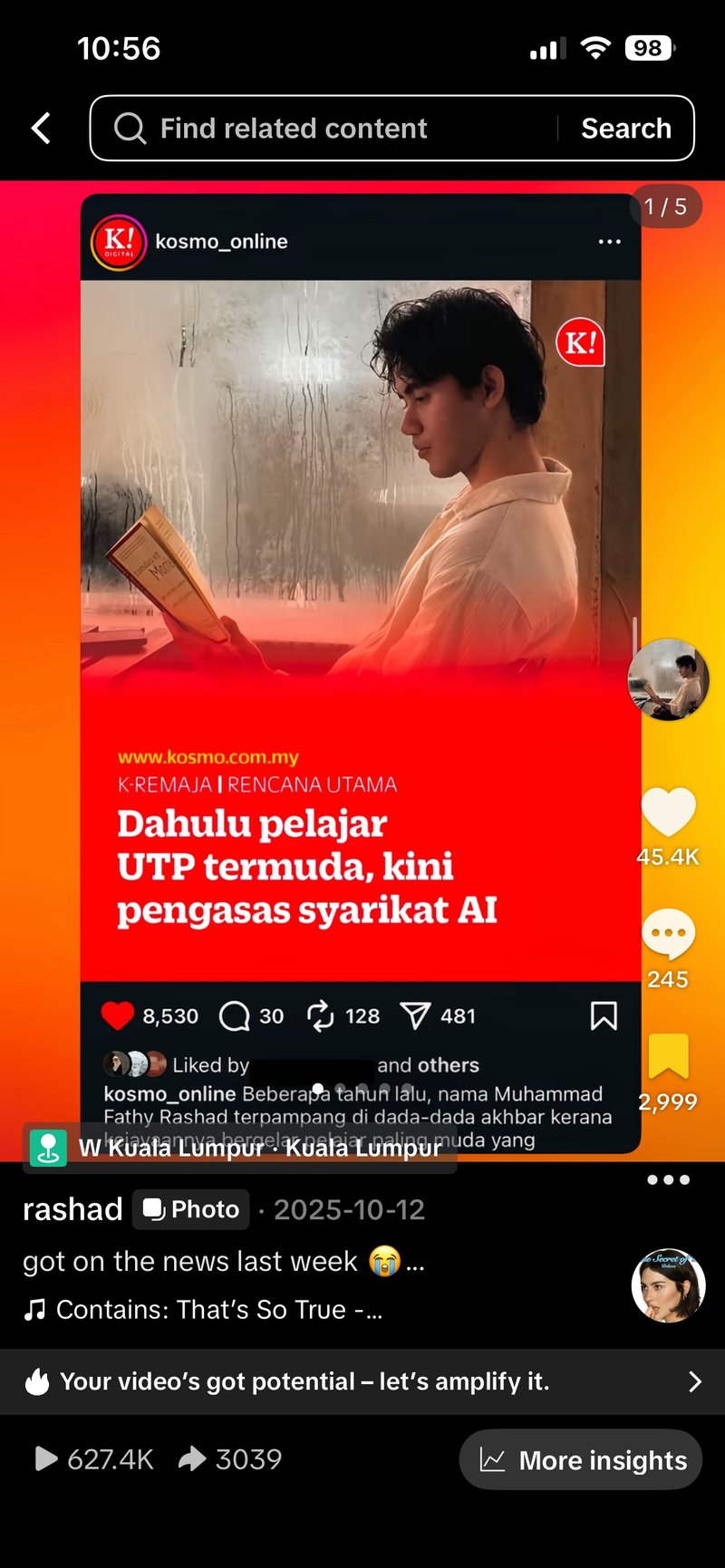 Featured on Kosmo Online