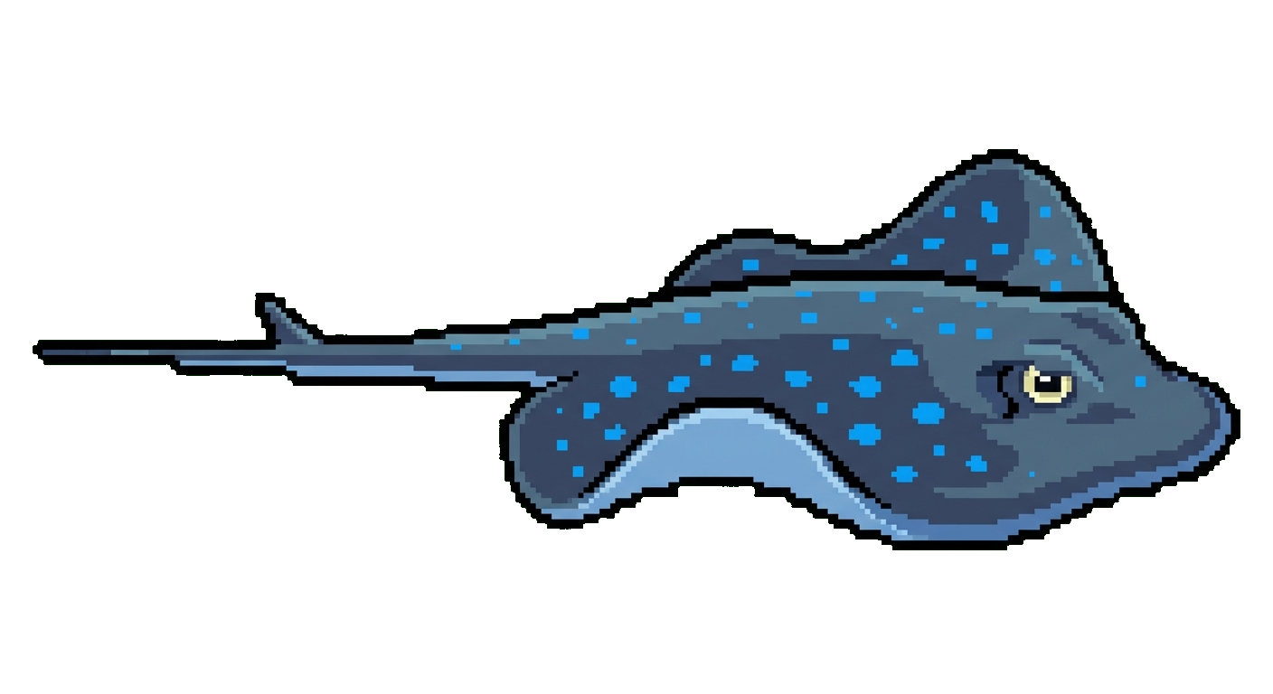 Blue Spotted Stingray