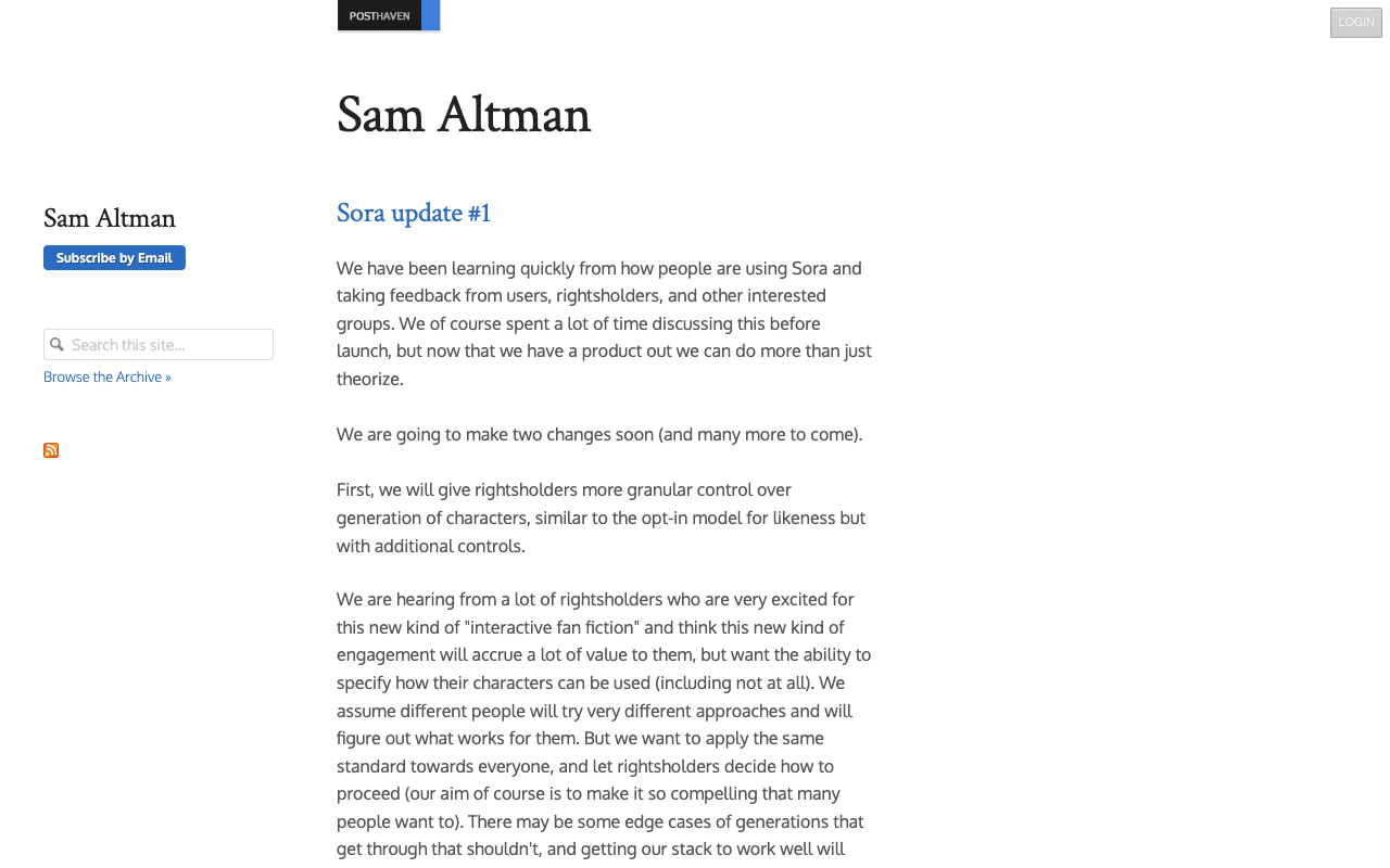 Sam Altman's Blog preview