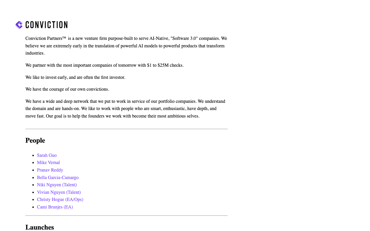 Conviction Embed ($150k) preview