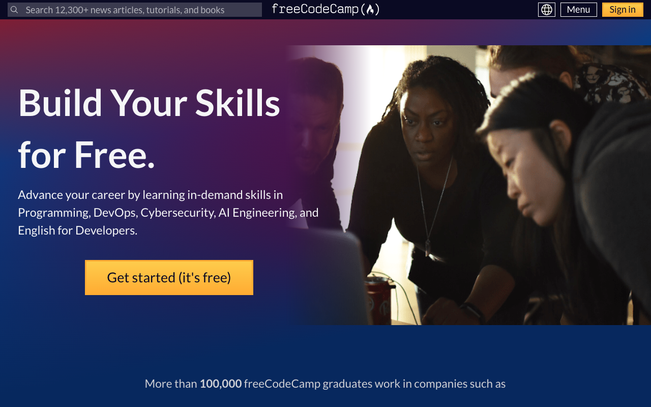 freeCodeCamp preview