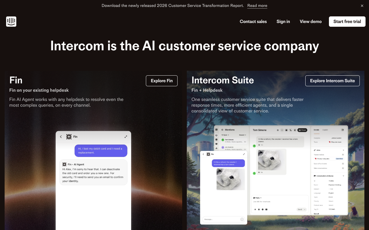 Intercom screenshot