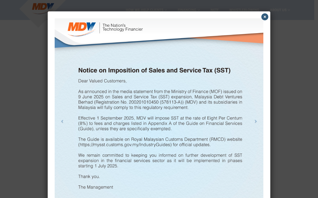 Malaysia Debt Ventures (MDV) preview