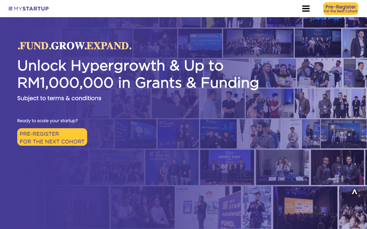 MYStartup Accelerator (up to RM1M+) preview