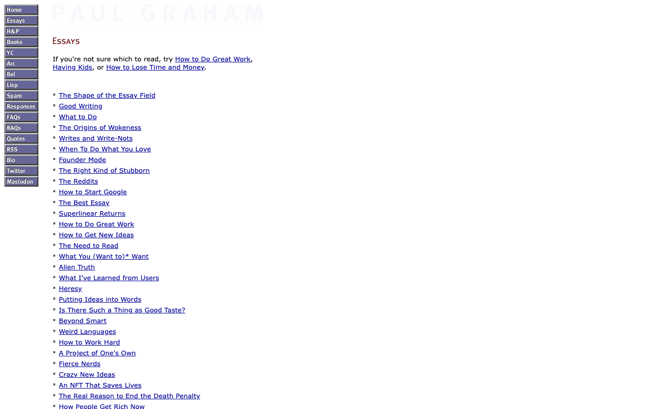 Paul Graham's Essays preview