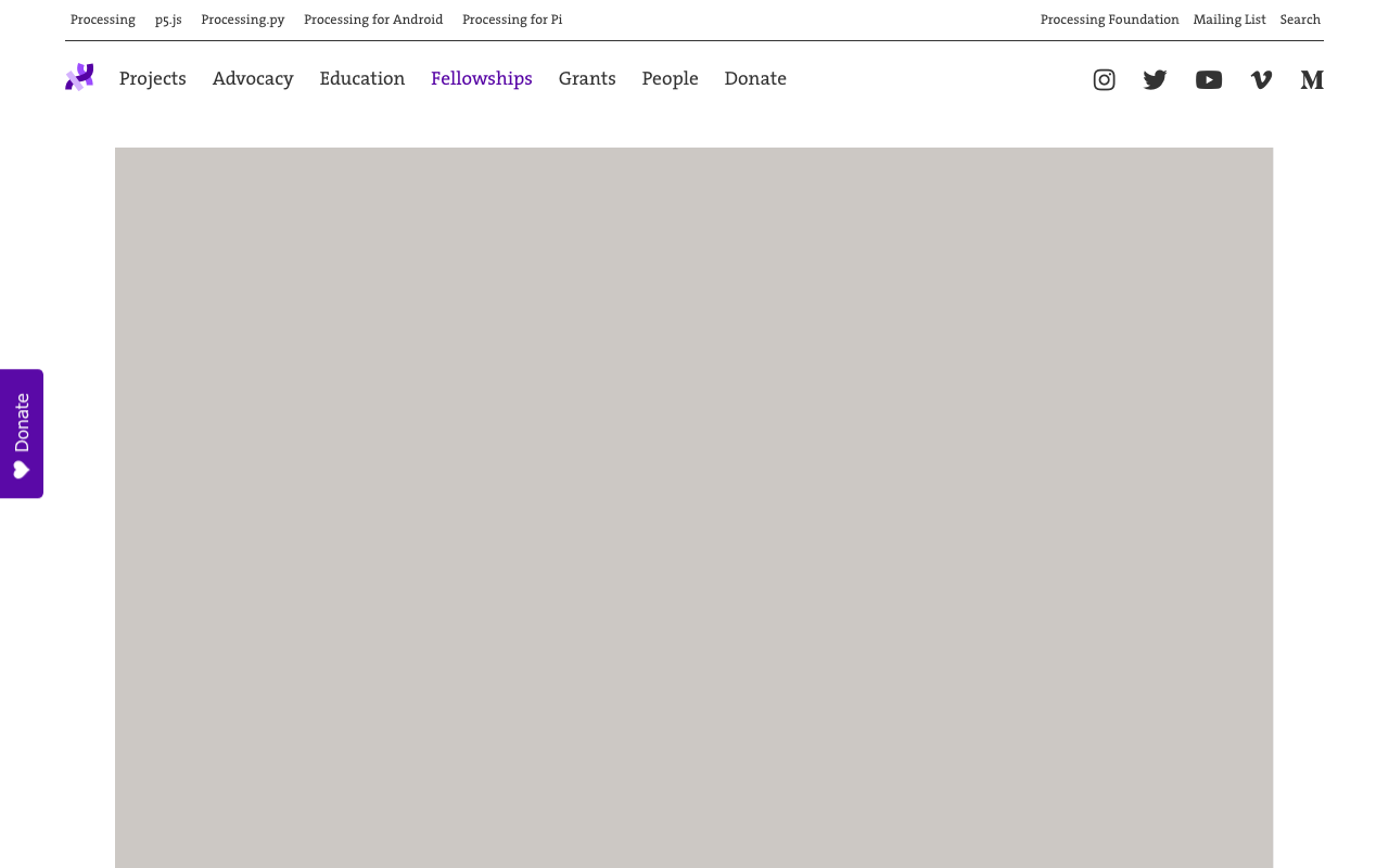 Processing Foundation Fellowship preview