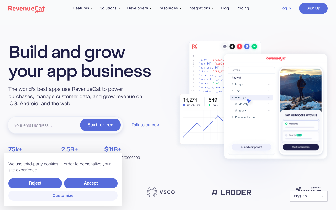 RevenueCat screenshot