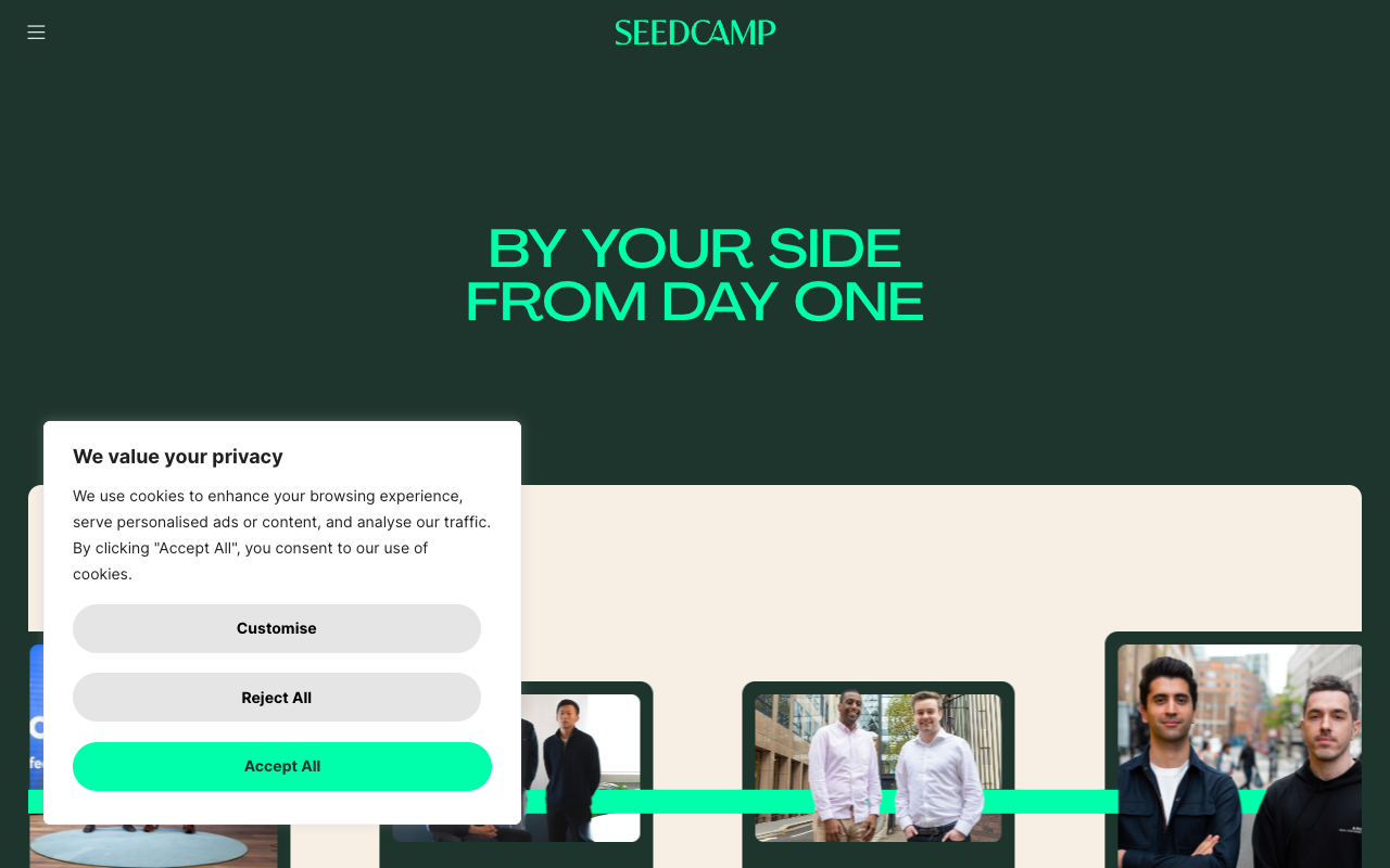 Seedcamp (£250k-£1M for 10-15%) preview