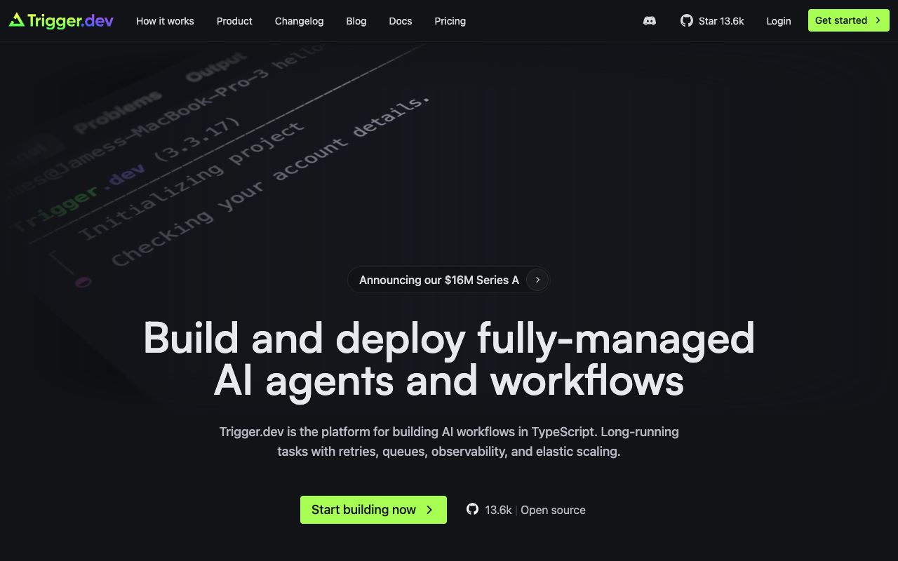 Trigger.dev screenshot