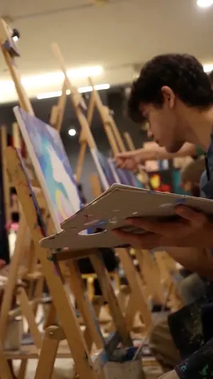 Fathy Rashad hobby - Acrylic Painting