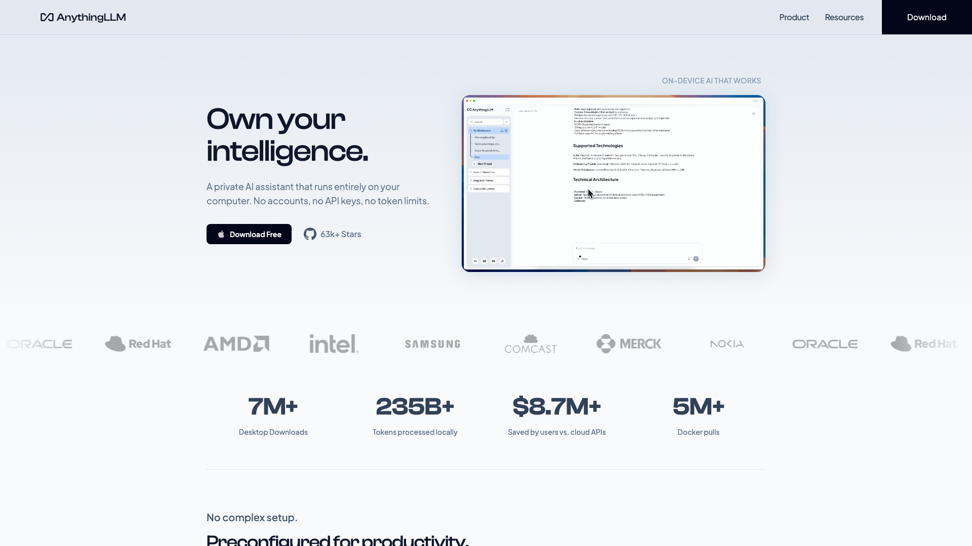 AnythingLLM — all-in-one local AI app